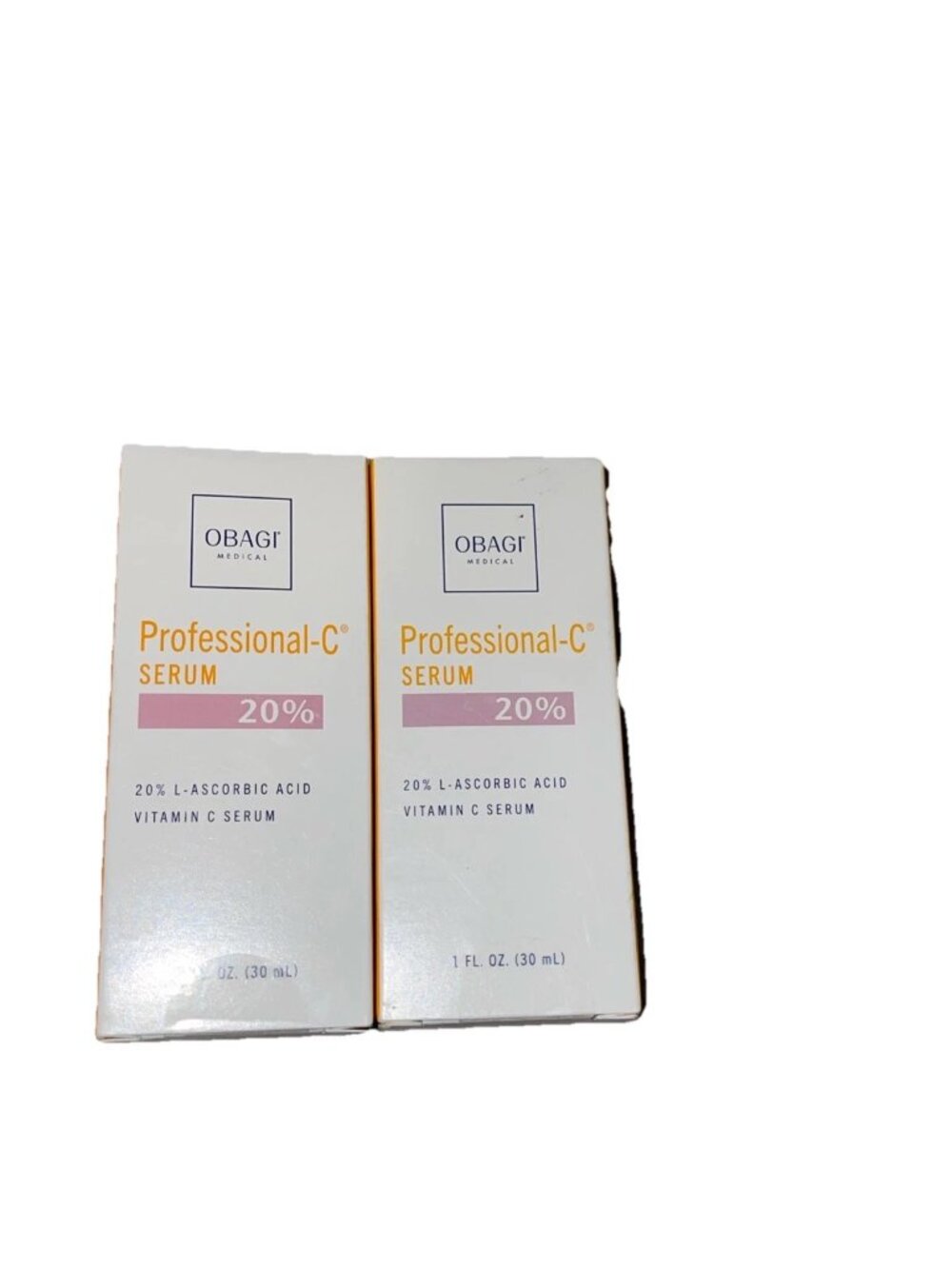 Obagi Professional-C Facial Serum 20%  2 × 1 oz / 30 mL • Full Size • New Sealed